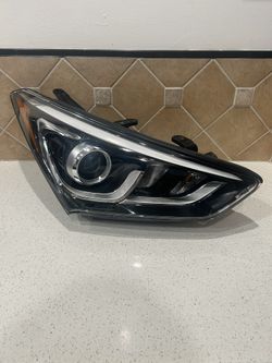 2017 2018 Hyundai Santa Fe Right Passenger Side Xenon Headlight Oem 