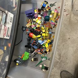 Legos And Roadblock Toys