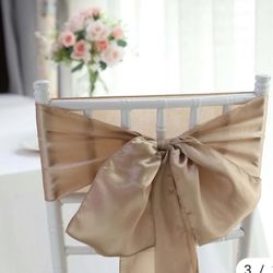 Nude Table Runner And Chair Sashes 