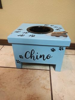New doggy bowl decor