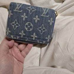 Denim Zip Wallet