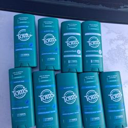 Tom's Men's Deodorant. Lot Of 9. $30