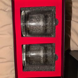 Snap on whiskey glasses