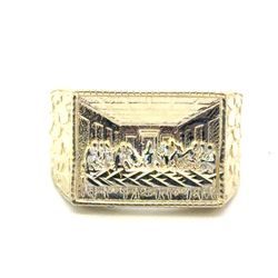 Men’s 10k Yellow Gold Last Supper Nugget Ring Size 9 GP3130285