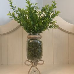 Mason Jar & Greenery Decor 🌿