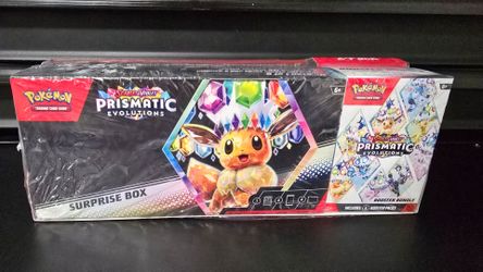 Pokemon Prismatic Evolutions Surprise Box And Booster Bundle Sam's Club DAMAGED
