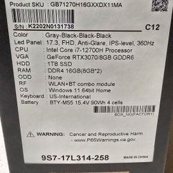 MSI Pulse GL-76 12UGK-258US