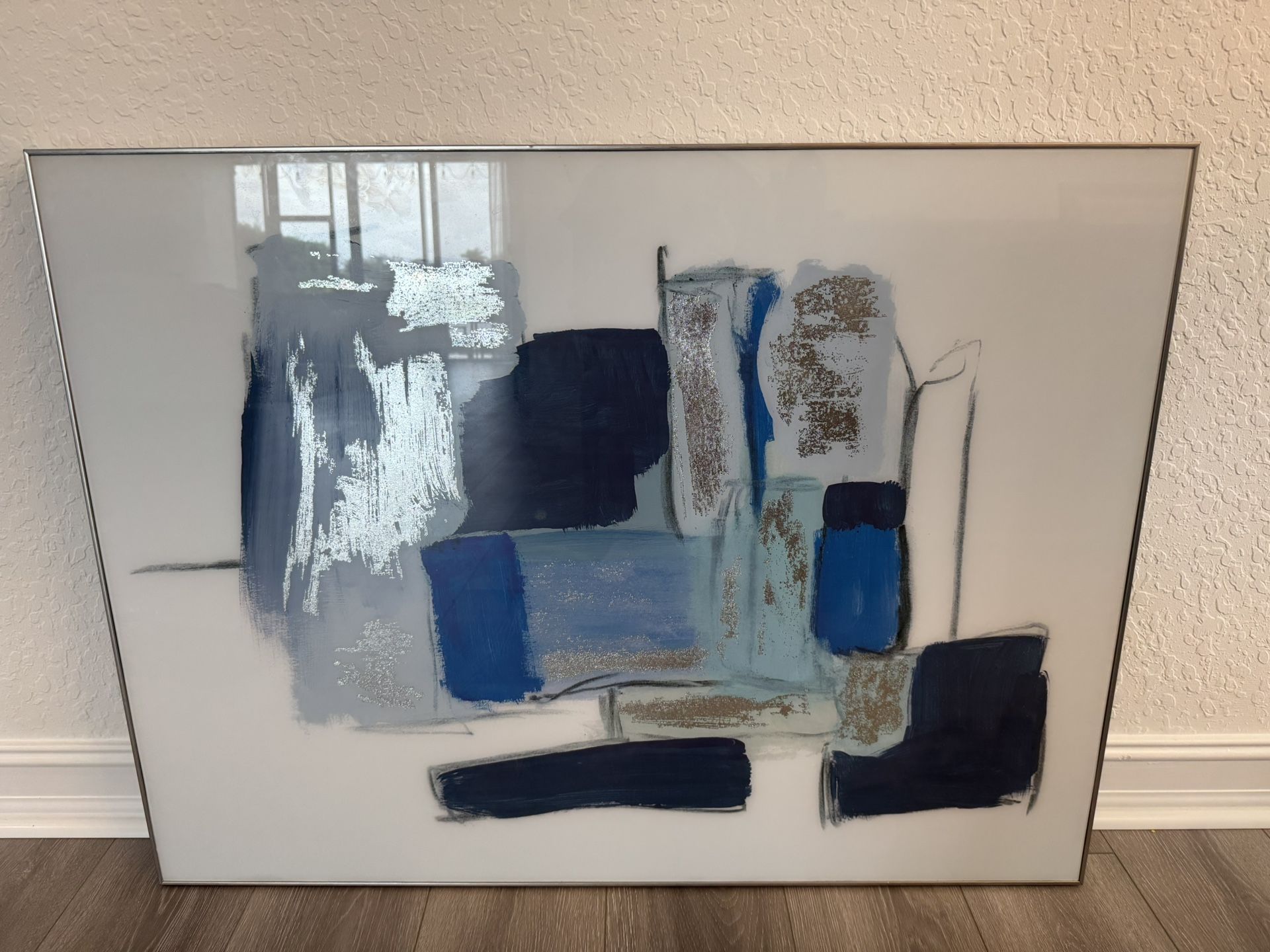 Acrylic Blue Framed Artwork