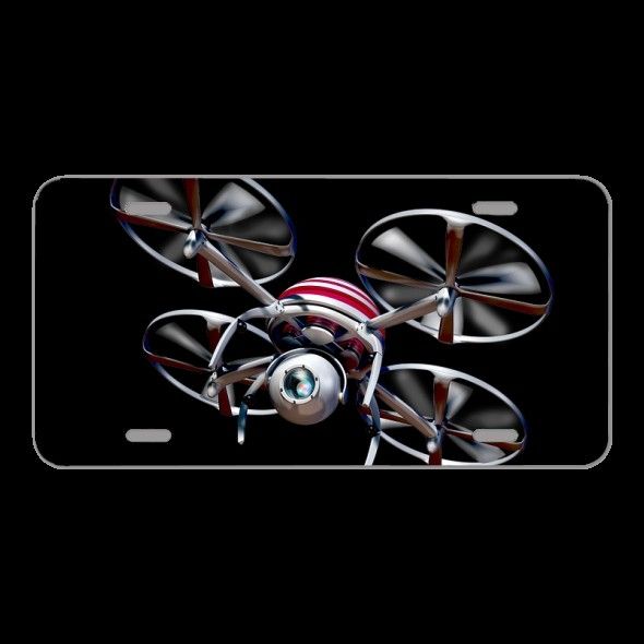 License Plate Novelty Car Front Quadrocopter Camera Drone Fly