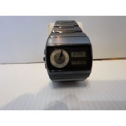 Vintage: Vestal Metal Monte Carlo Black Analog Digital Mens Watch Rare New battery 