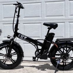 ✅BRAND NEW - 1000 Watt Folding Electric Bike Lightweight 20x3.0 Fat Tire, 20ah, 32mph, 50-80 Mile Range, Heavy Duty Rear Rack