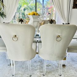 Zgallerie Charlotte Velvet Dining Chairs Set Of 2