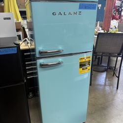 Refrigerator Top And Bottom Galanz Green Color 