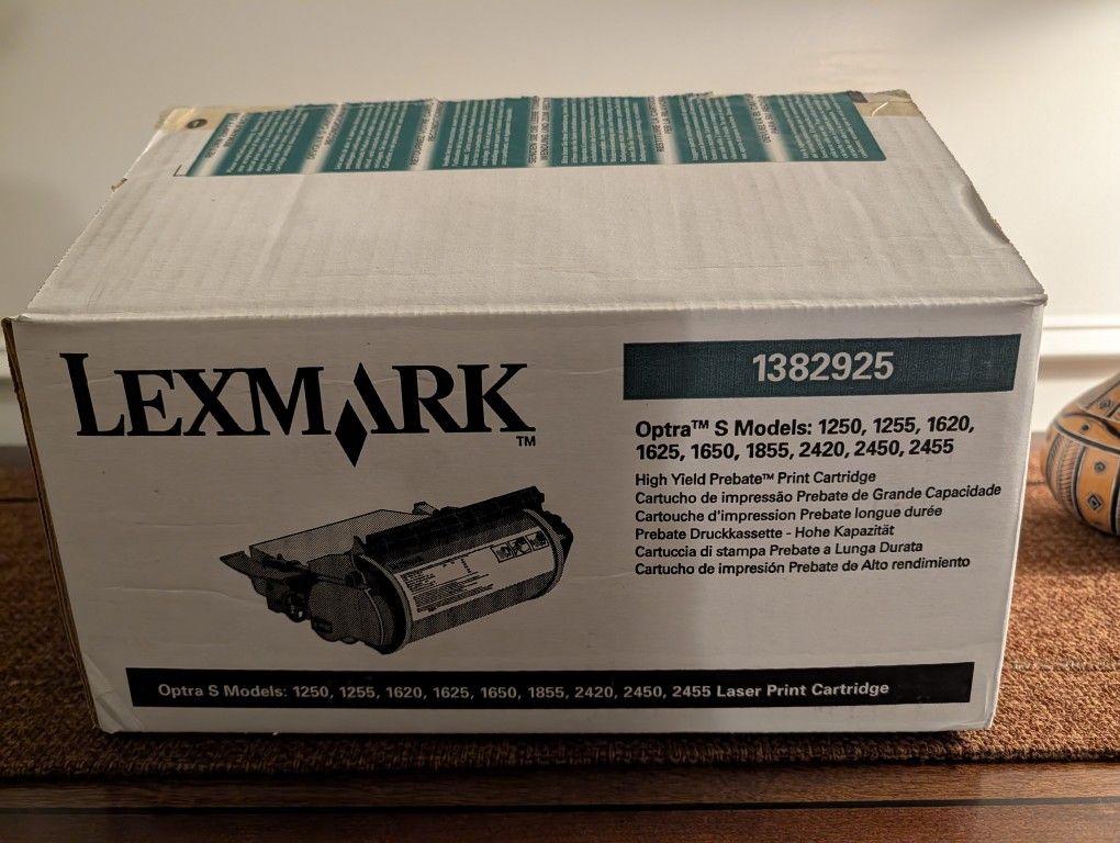 LEXMARK 1382925 BLACK TONER CARTRIDGE