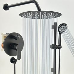 SR SUN RISE 12” RAIN SHOWER Head With Handheld Spray System