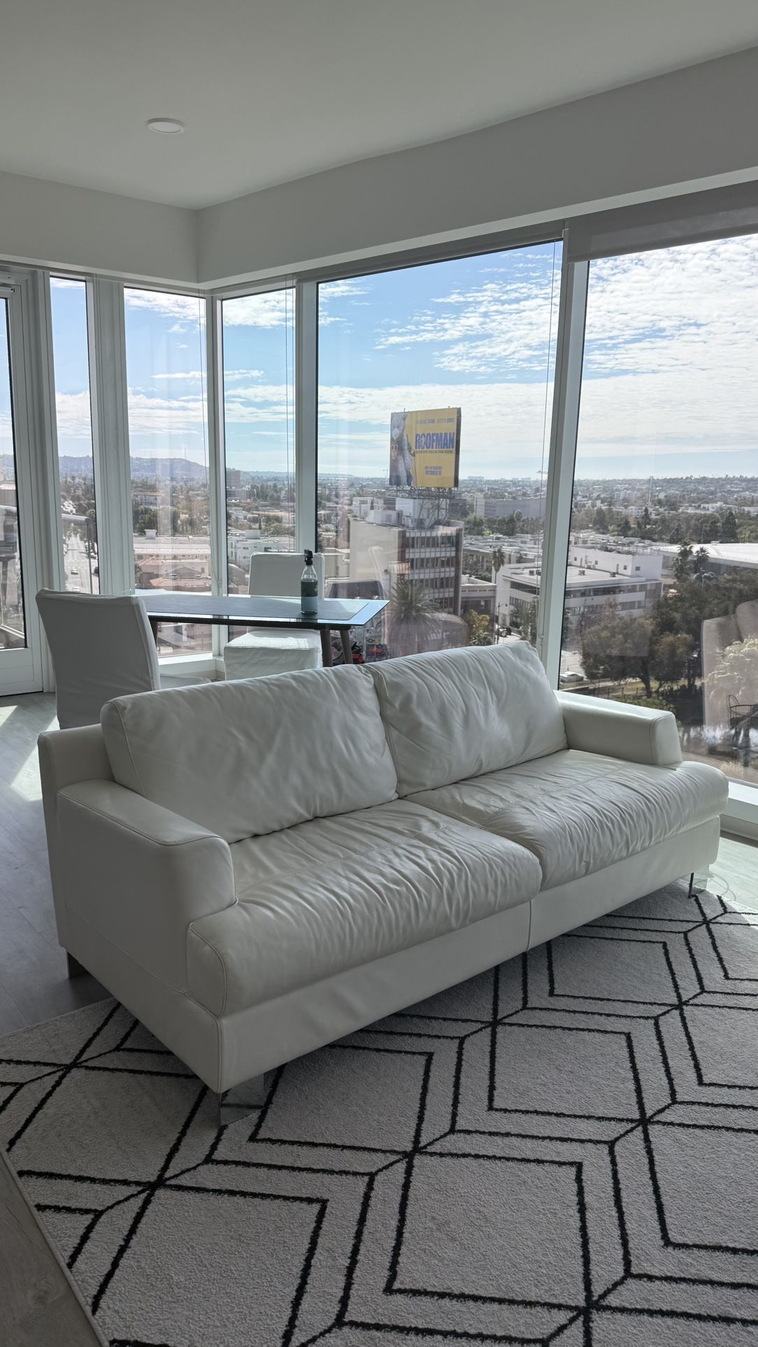 White Sofa - Genuine Leather 
