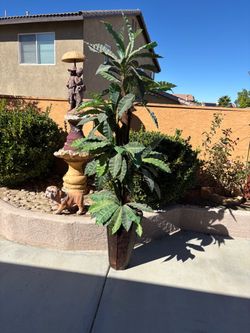 Large Artificial Tree in Black Planter