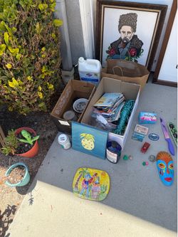 Moving Sale Free Plants Art Dishes Kitchen Random