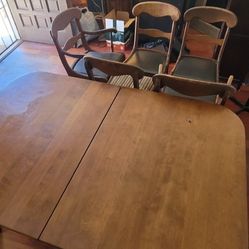 Ethan Allen Dining Room Table Plus Chairs