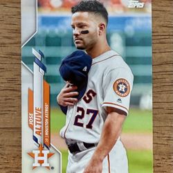 2020 Topps Series 2 JOSE ALTUVE #602 SP Photo Image Variation Parallel Astros