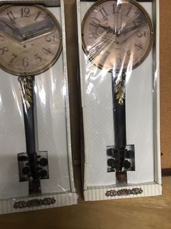 2 Hanging Violin clocks by Kirch