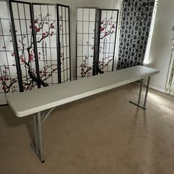 Semi Folding Table 8ft Long