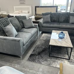 Brand New Sofa And Loveseat Gray 
