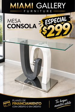 Mesa consola de bastones moderna