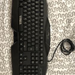 Colored Illuminated Lighted Keys Computer Keyboard