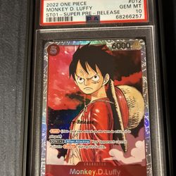 MONKEY D LUFFY PRE RELEASE PSA 10