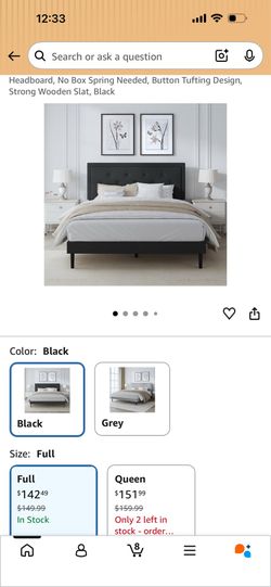 Full size bed frame brand new in box