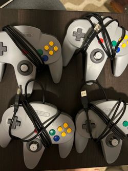 USB Nintendo 64 Controllers (4)