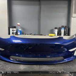 2017-2018-2019-2020 TESLA MODEL 3 FRONT BUMPER OEM USED #9441