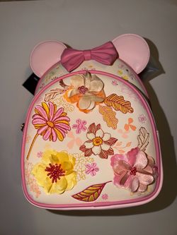 Loungefly Minnie Mouse Floral Mini Backpack