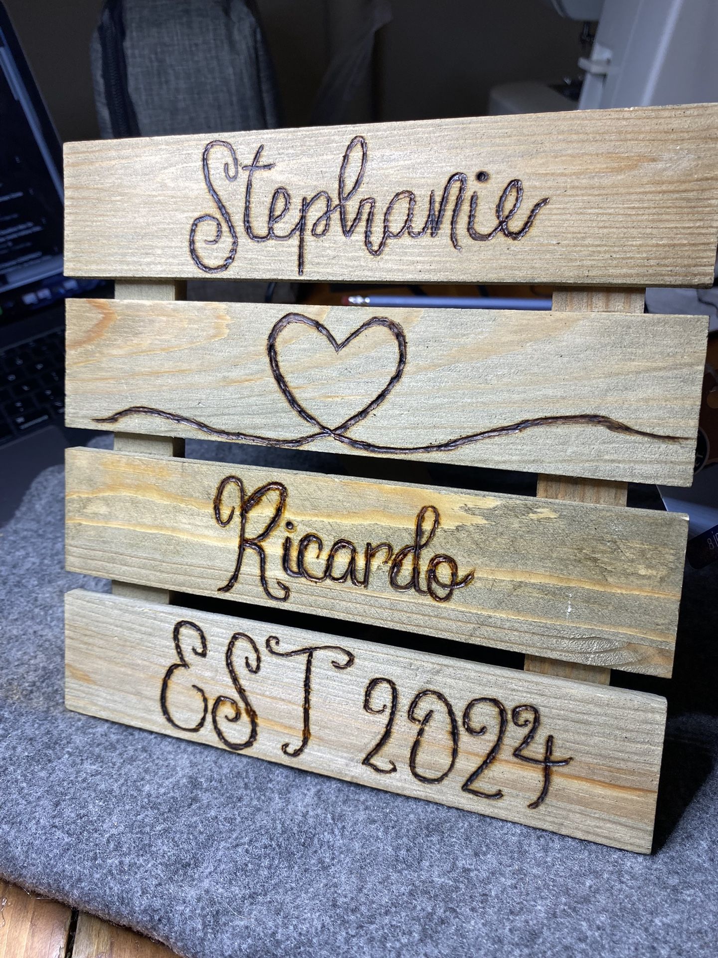 Custom Wood Burnt Signs