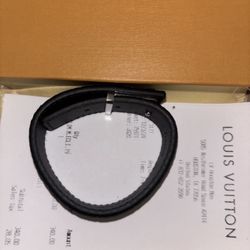 LV Slim bracelet adjustable size black