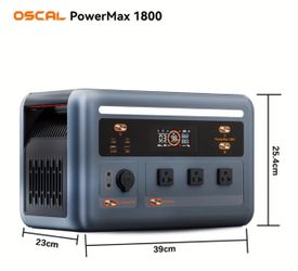 Portable Power Station 1800 watts New in Box Oscal PowerMax