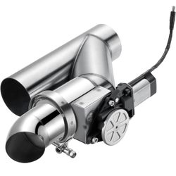 SPELAB Electric Exhaust Cutout 3.0 Inch with Elbow Muffler Exhaust Valve Kit with One Controller Remote Kit
