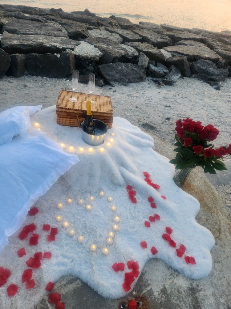 Marry Me Sign, Votives And Pedals
