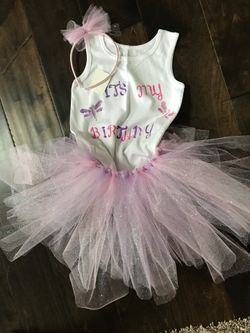 Birthday tutu dress/ handmade