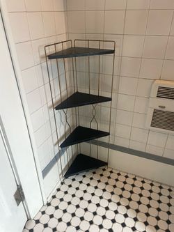 Mid Century Corner Shelf