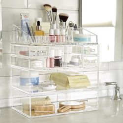 Luxe Large Acrylic Makeup Organizer & Large Modular Drawer