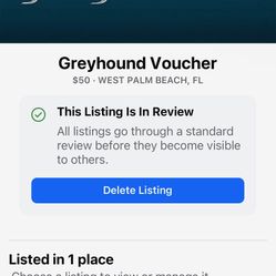 Greyhound  Travel Voucher 
