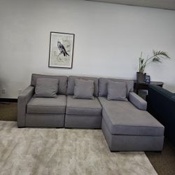3-pc Fabric Sectional 