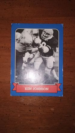 Autographed Ken Johnson Card