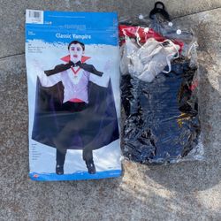 Classic Vampire Halloween Costume With Make-up