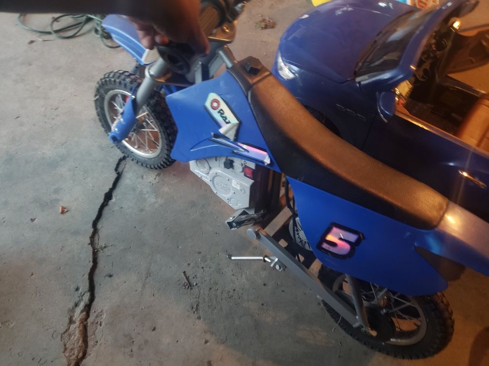 Dirt Bike with normal wear. My son misplaced the charger and doesn't want it anymore.