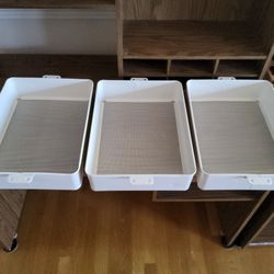 3 Metal Containers 