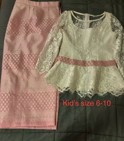 Cambodian/Thai Outfit (girls 5-9 YO) Small 