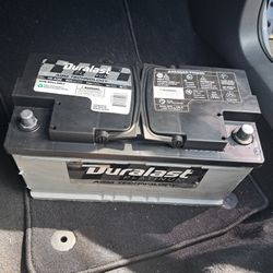 Battery. Platinum  Duralast. 